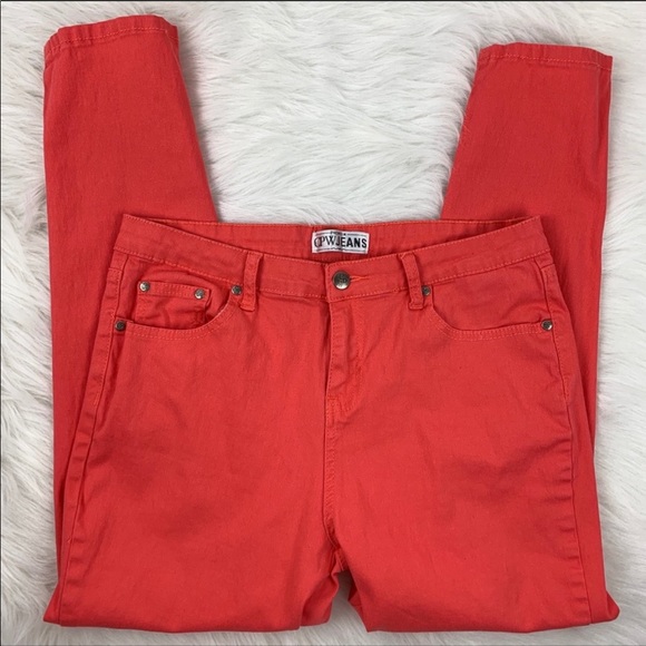 CPW Premium Jeans Denim - CPW PREMIUM JEANS Skinny Jeans Coral Pants Size 10